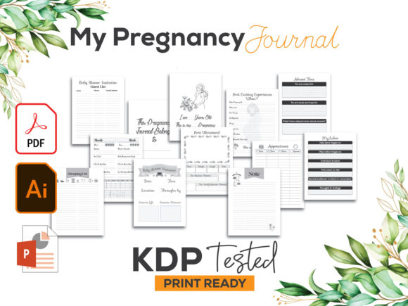 Download My Pregnancy Journal Log KDP Interior - Log Collection