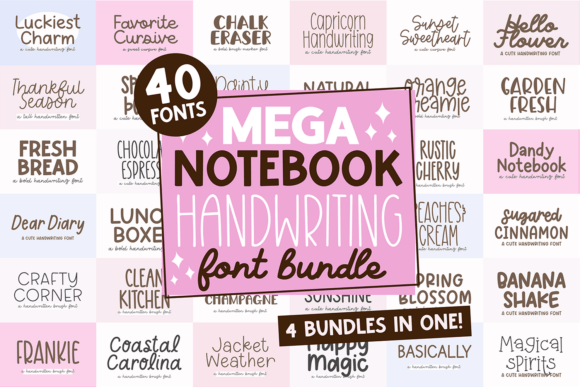 Download Mega Notebook Handwriting Bundle - Notebook Collection