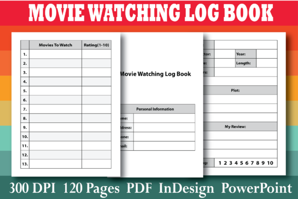 Download KDP Movie Watching Log Book Interior - Log Collection
