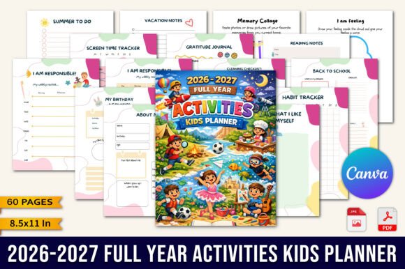 Download 26–27 Full Year Activities Kids Planer - Premium Resources