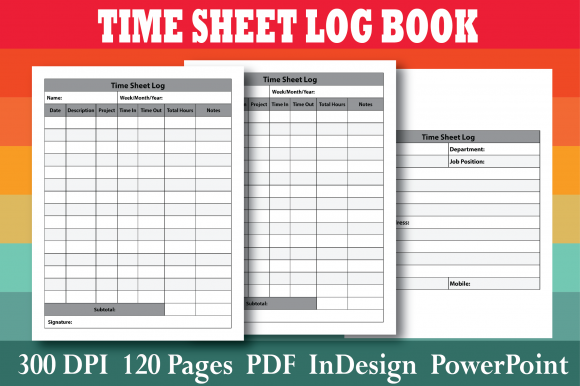 Download KDP Time Sheet Log Book Interior - Log Collection
