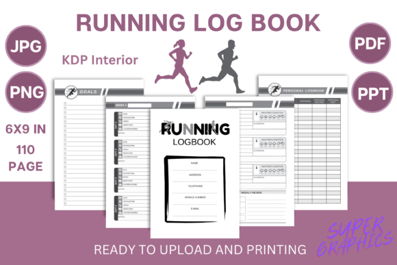 Download Running Logbook Weekly Running Log | KDP - Log Collection