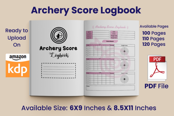 Download Archery Score Logbook KDP Interior - Premium Bundle