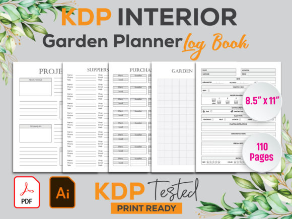 Download Garden Planner Log Book Kdp Interior - Log Collection