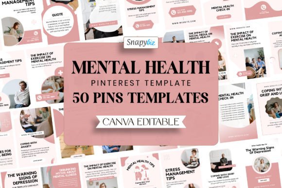 Download Mental Health Pinterest Templates - Premium Resources