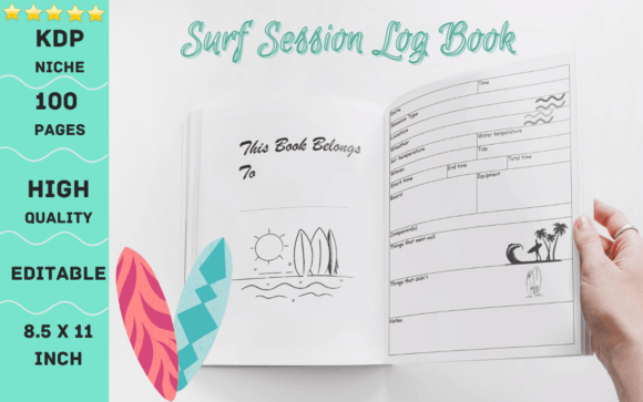 Download Surf Session Log Book, Surfing Journal - Log Collection