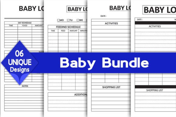 Download Baby Log Book Bundle | KDP Interior - Log Collection