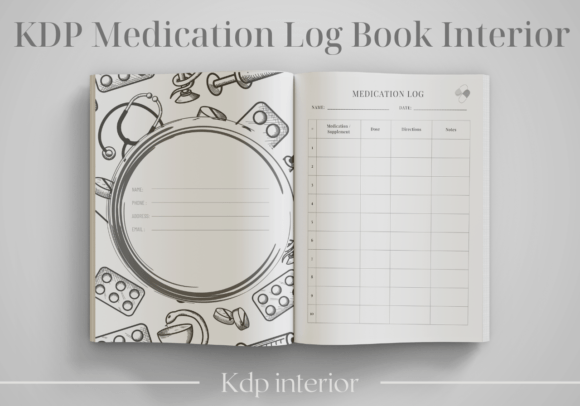 Download KDP Medication Log Book Interior - Log Collection