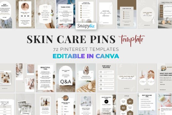 Download Esthetician Pinterest Canva Templates - Pinterest canva templates Collection