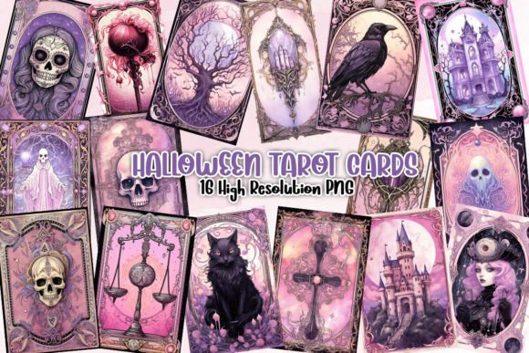 Download Halloween Tarot Cards Clipart PNG - Tarot Collection