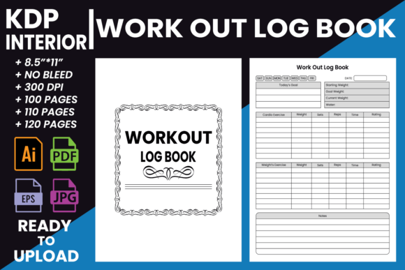 Download Workout Log Book | KDP Interior - Log Collection