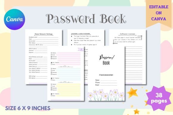 Download Password Log Book - Canva Template - Log Collection